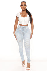 About the Feels Stretch Skinny Jeans - Light Blue Wash